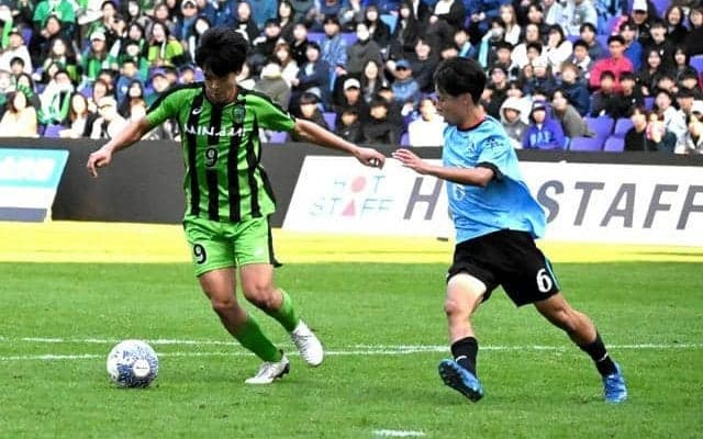 広島皆実が18回目V、高校サッカー広島県大会　FW久保田が2得点