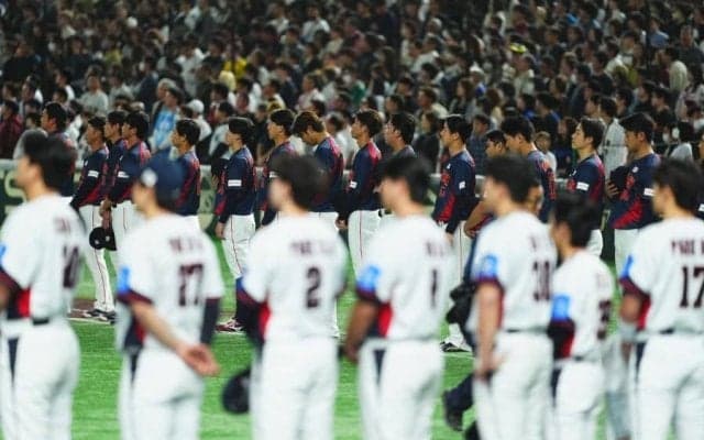 激痩せでも「やっぱりデカい」　日韓戦に現れた超大物…まさかの再会「来てたのか」