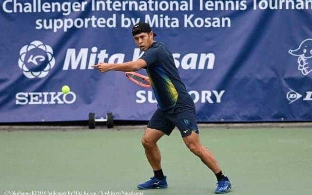 内田海智 元世界19位を圧倒し2回戦へ「今年で一番いいテニスができた」と自信みなぎる[横浜慶應チャレンジャー]