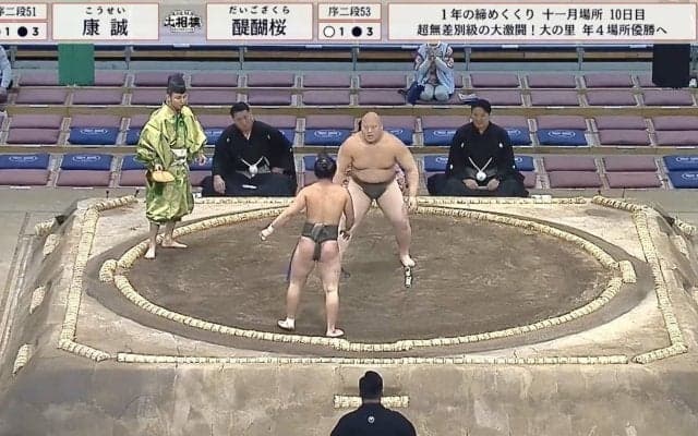 親方が目を合わせて笑顔に…17歳“天才”小兵と16歳力士が全てを出し尽くす死闘 「この二人にしかできない取組！」「笑ってるw」ファンほっこり