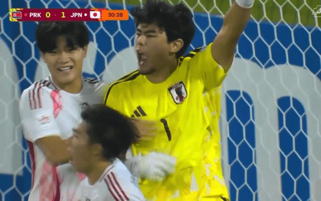 北朝鮮エースが落胆…U-17日本代表GK、衝撃のPKストップ！「川口能活かと思った！」「振る舞いが大人」切り替え仲間鼓舞も脚光