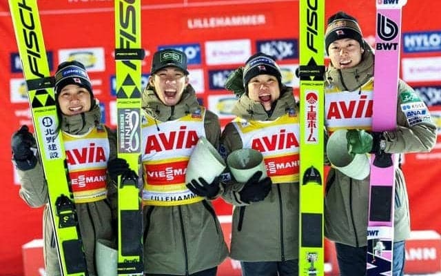 高梨外れても層の厚さで圧倒「誰が選ばれても」　ジャンプ混合団体V