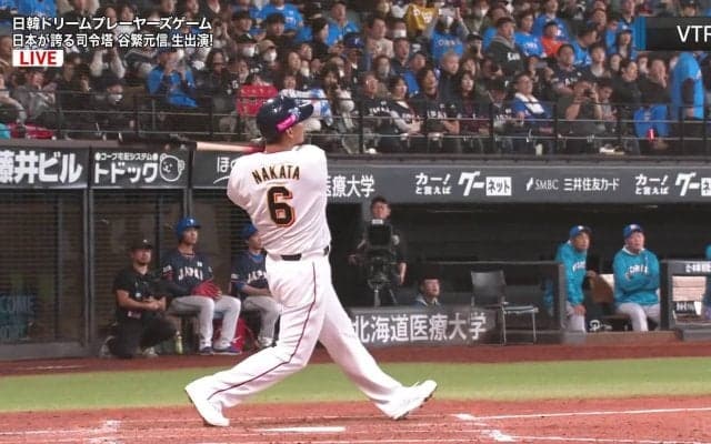 【日韓レジェンドOB戦】韓国が昨年のリベンジ果たし快勝！ イ・デホら元NPB戦士が躍動…日本は中田翔が豪快ホームラン放ちエスコン沸かせる
