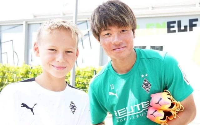 ｢子どもたちと接するのは大好き｣新天地で奮闘する福田師王が語る日本代表DFイベント参加と｢ビックリしました｣個人トレ、指導後は｢パッと足が出る感じ｣