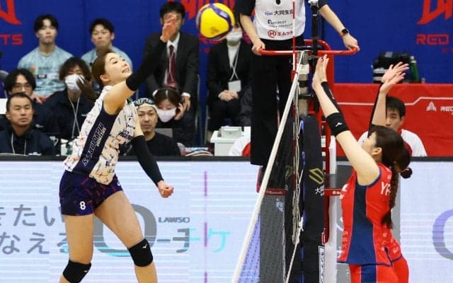 SVリーグ女子　埼玉上尾がNEC川崎との接戦を制す　岡山が連敗を脱出