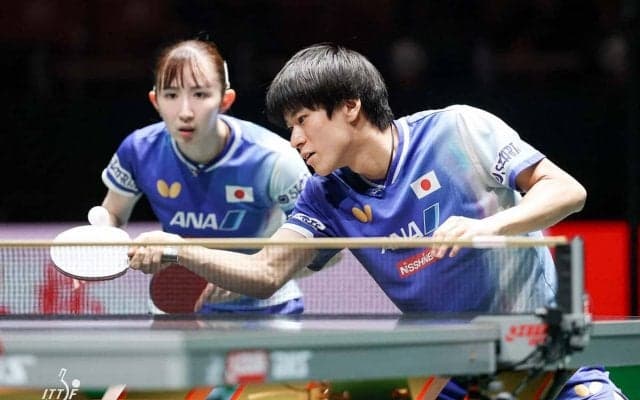 戸上隼輔・早田ひなペアがクロアチア戦で1番手起用　張本美和、張本智和がエース起用で3連勝を狙う【卓球・ITTF混合団体W杯2025】