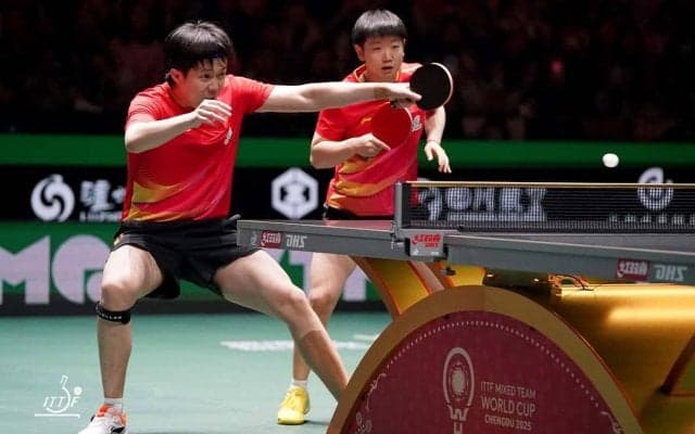 卓球日本の全勝止めた中国は「無敗記録に終止符を打つ」　激闘を大会公式評価　王楚欽・孫穎莎ペアの“夢のスタート”を称賛【ITTF混合団体W杯】