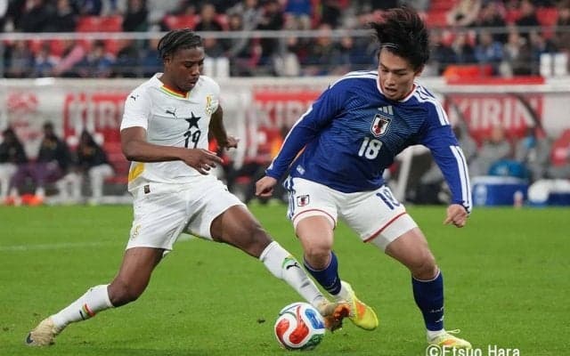 前半だけでハットトリック達成！後半にも加点して４ゴール。日本代表FW上田綺世が15試合出場18得点で記録更新！｢オランダが震えてる｣