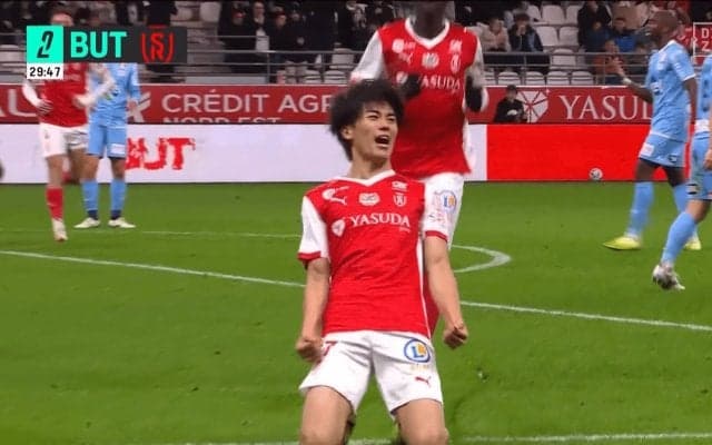 「ルーヴル美術館に飾るべきだ」中村敬斗の“傑作ドライブシュート”をクラブ公式が超異例賛辞！「盗まれるリスクがある…」「守りたい」現地ファンが騒然