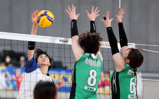 春高バレー出場の金蘭会高、古川学園高は1回戦敗退　バレーボール全日本選手権開幕