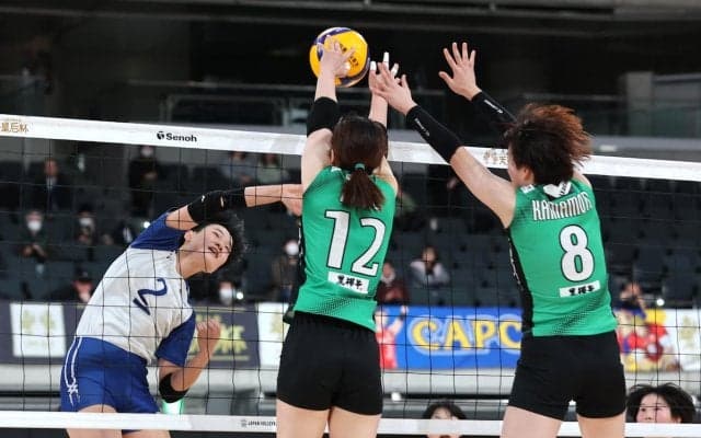 金蘭会高、Vリーグ女子・熊本に逆転負けも春高本大会へ刺激　馬場柚希主将「池条監督を胴上げしたい」／バレー