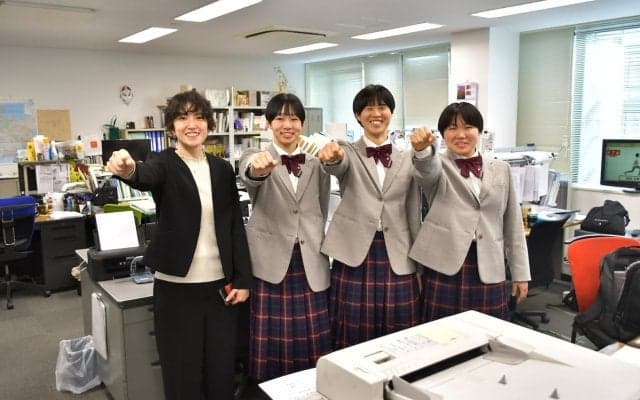 「絶対に勝つ」春高バレー京都府代表、京都橘の選手らが産経新聞京都総局訪問し決意表明