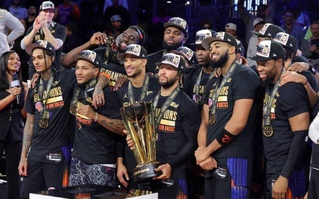 NBAカップの3代目王者に輝いたニックス…ホームのMSGへ優勝バナーは掲出せず