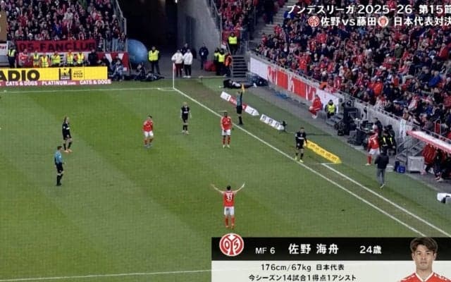 一体、何が… 佐野海舟、ボールを叩きつけて怒った？「熱いやん」「気持ち入ってる」感情が爆発した珍しいシーンにファン騒然