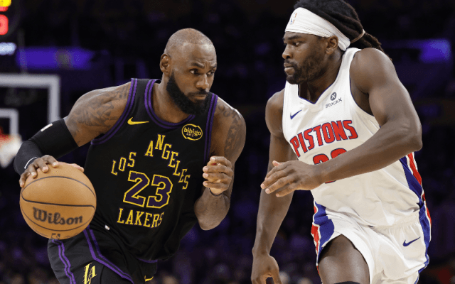 八村塁は欠場、レイカーズが東首位ピストンズに完敗…41歳誕生日のレブロンは17得点を記録