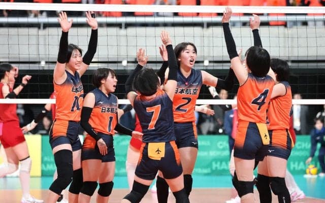 山梨代表の女子・日本航空、東九州龍谷に敗退　「来年もこの舞台に」　春高バレー
