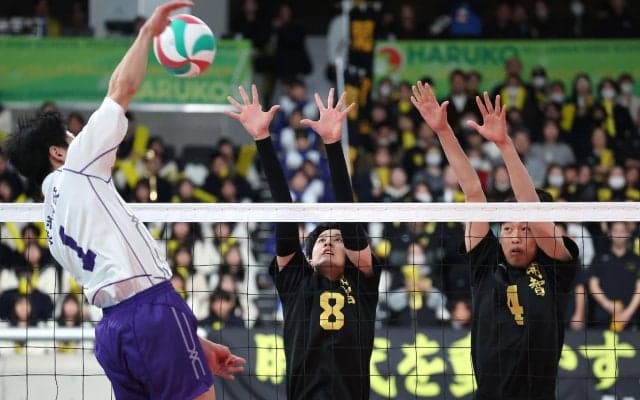 開智、粘りみせるも初戦で涙　第2セットは一時リード、あと一本が出ず　春高バレー