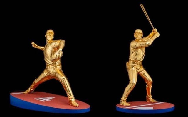 大谷翔平、1億円超の等身大黄金像が展示へ　金箔計3000枚…1826万円フィギュアも