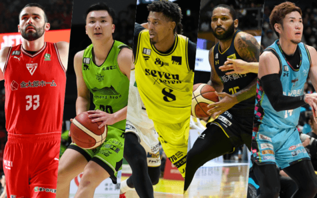 B1リーグ前半戦終了時点でのスタッツランキング…富永が日本人トップの得点で全体6位、”NBAドラフト1巡目対決”も