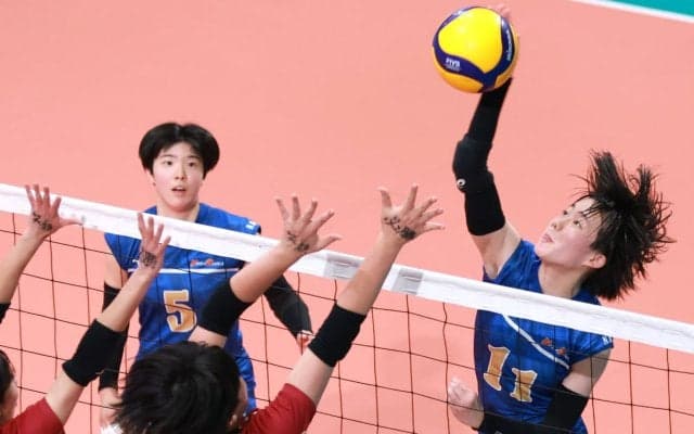 ベスト8に向け好発進　奈良文化、高速パス生かし得点重ねる　春高バレー