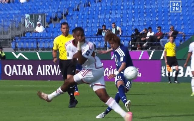 「ギュイーンて伸びてる」日本代表MFが衝撃ゴール！「横綱だ」「世界に見つかってもうた」大関友翔の“急加速シュート”にSNS騒然【U23アジアカップ】