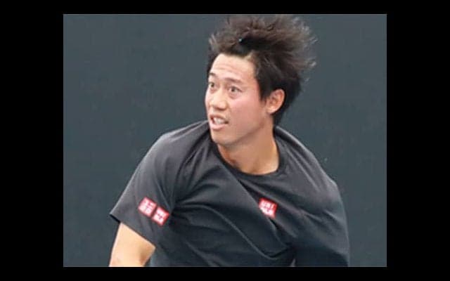  錦織圭 試合前に30分練習、出場なるか 