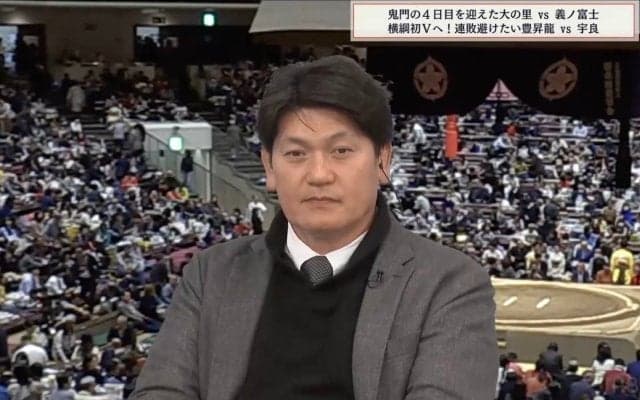 「腹出しですよ」立浪親方の“お茶目すぎる“決まり手解説にファン爆笑「公共放送では…」実況アナも笑顔