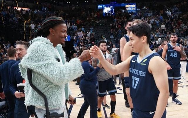 グリズリーズのモラントが河村勇輝、渡邊雄太を語る「本当に素晴らしい人たちだった」