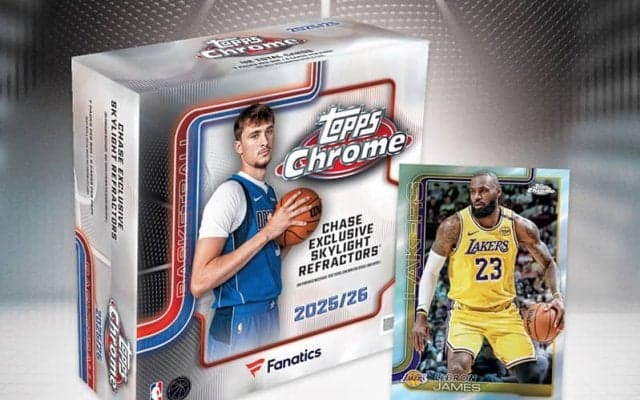ToppsのNBAカード最新作「NBA 2025−26 TOPPS CHROME」が国内販売開始