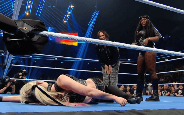 「かわいそう」150センチ台を見下ろす巨大な壁…“年齢不詳”美女レスラーをデカ女タッグが蹂躙の一部始終