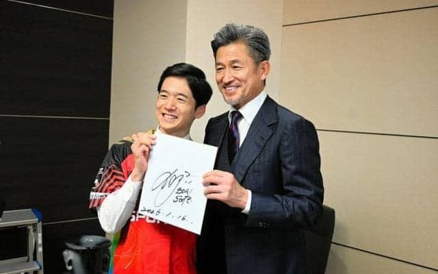 多くの出迎え受け「盛り上がり実感」　カズが福島市長を表敬訪問