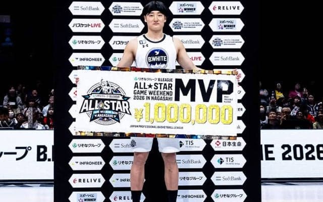 地元・長崎開催でMVP受賞の田中大貴…「長崎出身ということを誇りに思う」