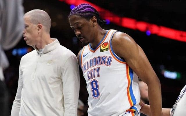 王者サンダーの主軸ジェイレン・ウィリアムズがハムストリング負傷で数週間の離脱