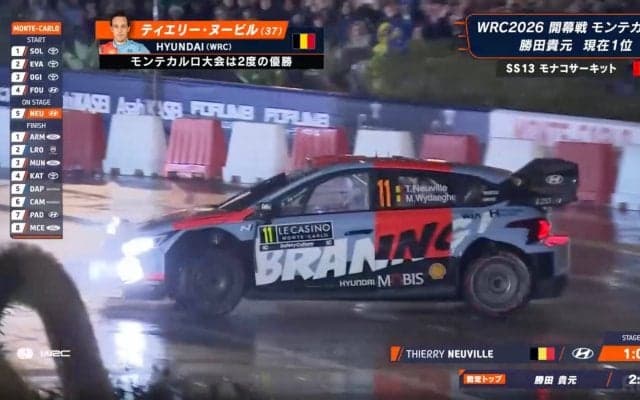 世界一のラリー車が「余計に回っています」 “勢い余って”痛恨ミス→咄嗟の凄技で挽回「技ありだよね！」