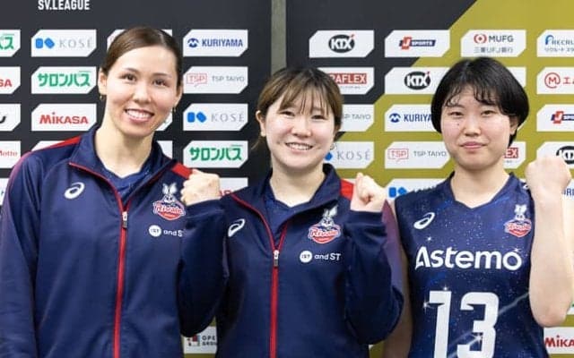 【バレー】Astemoリヴァーレ茨城・佐村真唯「攻めの1本目、強気のレシーブで頑張っています」、 古巣復帰の渡邊彩、6年目の雑賀恵斗　SV女子