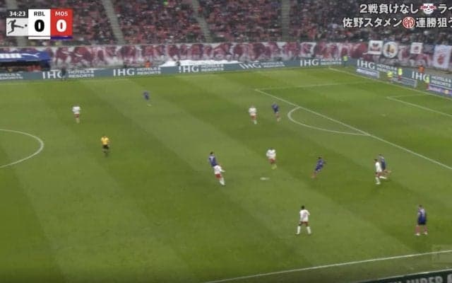 ウソでしょ…！？ 佐野海舟に“混乱”「上手すぎやろ」守備陣を引き裂く→30メートル級の“ダイレクトワンタッチパス”「めっちゃ見えてる」