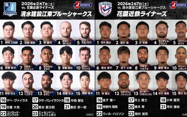 4戦全勝同士。ブルーシャークスの勢いと、ライナーズの底力の一騎打ち。