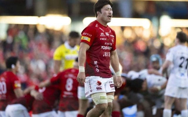 八戸のヒーロー。リーグ2位のタックル成功数102回は、たゆまず己を磨いた証