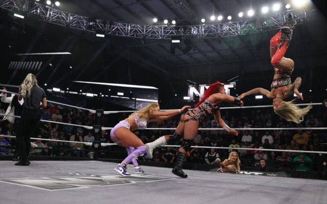 「絶対わざとだろ」人気女子タッグ、超難易度アクロバティック技を“誤爆”で敗戦…緻密すぎる空中殺法でまた同士討ちにファン困惑