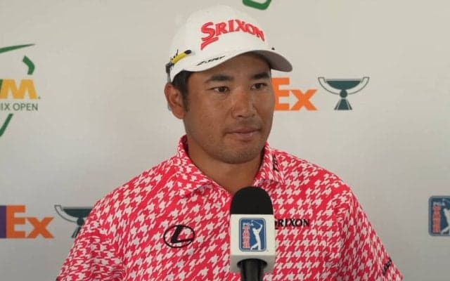 松山英樹は6連続バーディなど暫定単独2位　名物の16番パー3は「不思議な感じ」