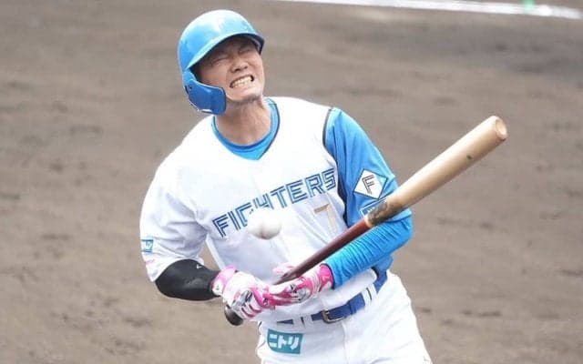 西川遥輝、日本ハム“復帰戦”で死球　紅白戦のスタンド騒然…担架搬入→プレー続行で拍手