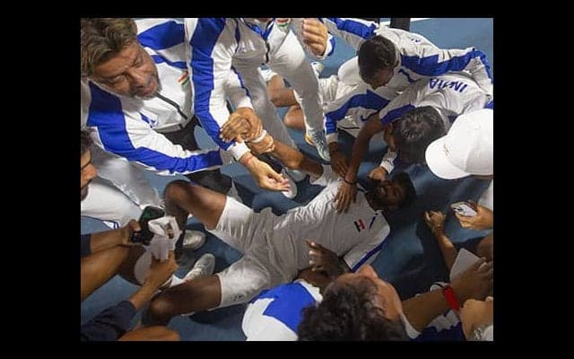  インドが歴史的勝利でデ杯躍進 