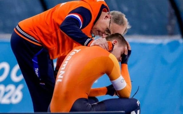 「夢が打ち砕かれた瞬間」中国選手に妨害された蘭V候補の止まらない恨み節…SNSで「あり得ないことが現実に」【冬季五輪】