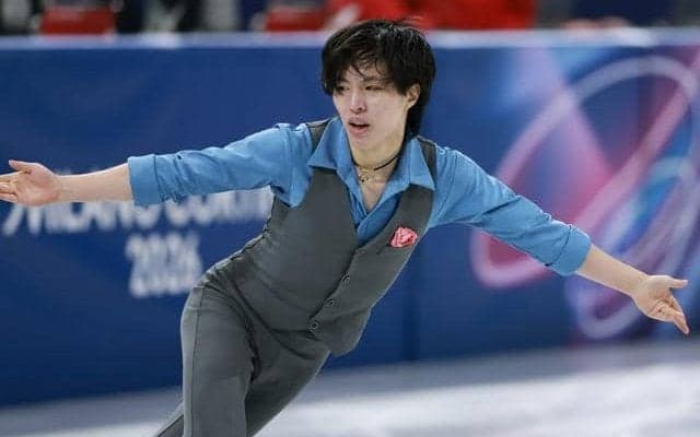 三浦佳生、意地の滑りでガッツポーズ　「4年後メダル取れる選手に」