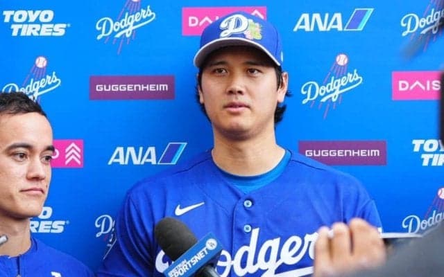 大谷翔平、山本由伸を称賛「球も来ている」　“バット粉砕”ライブBPに「素晴らしかった」連呼