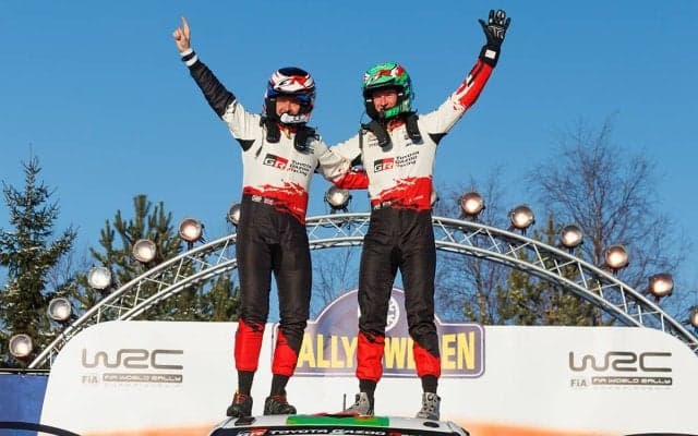 WRCスウェーデン：トヨタはエルフィン・エバンスが大会連覇、トップ4を独占