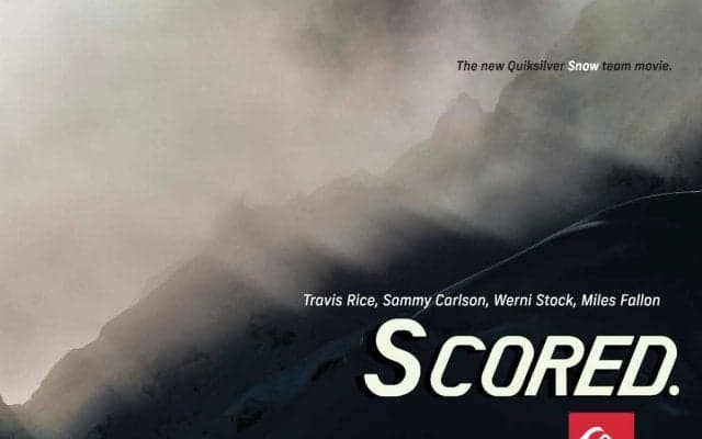 トラヴィス・ライスが来日、白馬で上映会開催！QUIKSILVER SNOW MOVIE “SCORED”