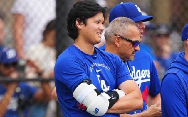 Vs大谷翔平に大感激「本物だ」　ド軍26歳が圧倒された47秒「体つきがデカくて」