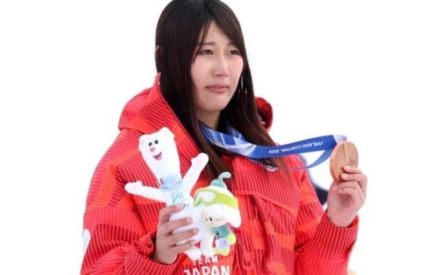 「2冠、金金を目指して優勝できたかなと思ったんですけど、思ったような点数は出ずに…」村瀬心椛、涙の銅メダル　大技決めるも一歩届かず【冬季五輪】
