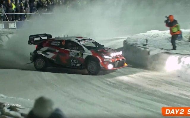 世界ラリー、日本人ドライバーの“豪快ドリフト”に現地ファン熱狂 2年連続表彰台も「次はもっとプッシュしたい」
